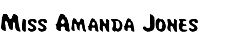 TTF: Miss Amanda Jones Font