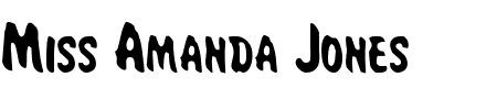 Miss Amanda Jones Cond Schriftart