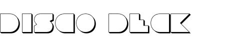 Font Disco Deck Shadow: Mehr Infos & Zeichen Übersicht TTF: Disco Deck Shadow Font