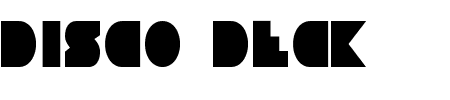 Disco Deck Condensed Schriftart