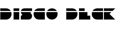 Disco Deck Laser Schriftart