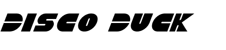 Disco Duck Italic Schriftart