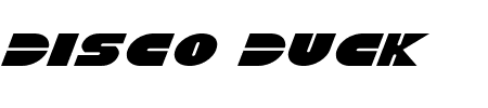 Disco Duck ExpItalic Schriftart