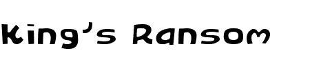 King's Ransom Light Schriftart