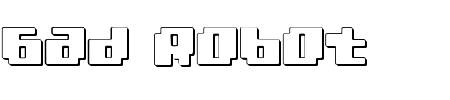 Schriftart Bad Robot 3D: Mehr Infos & Vorschau Generator TTF: Bad Robot 3D Schriftart