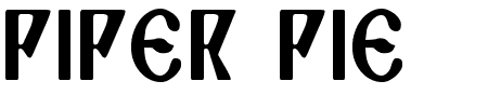 Piper Pie Condensed Schriftart