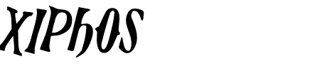 Xiphos Counter-Rotated Schriftart