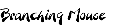 TTF: Branching Mouse Font
