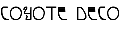 Coyote Deco Bold Schriftart