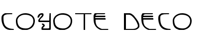 Coyote Deco Expanded Schriftart