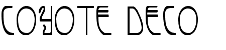 Coyote Deco Condensed Schriftart