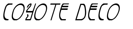 Coyote Deco CondItal Schriftart