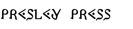 Presley Press Bold Schriftart