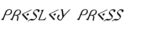 Presley Press Italic Schriftart