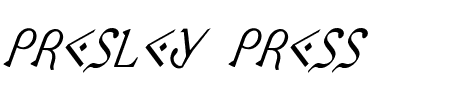 Presley Press CondItal Schriftart