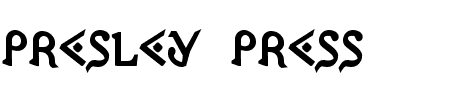Presley Press ExtraBold Schriftart