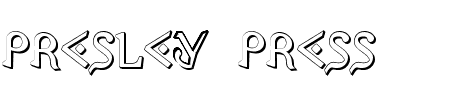 Font Presley Press 3D: Mehr Infos & Zeichen Übersicht TTF: Presley Press 3D Font