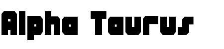 TTF: Alpha Taurus Font