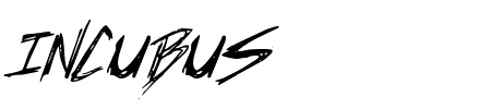 Incubus Italic Schriftart