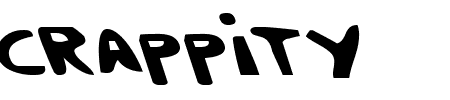 Crappity-Crap-Crap Leftalic Schriftart