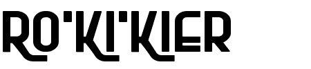 Ro'Ki'Kier Expanded Schriftart