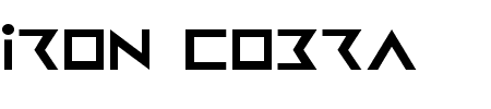 Font Iron Cobra: Mehr Infos & Zeichen Übersicht TTF: Iron Cobra Font