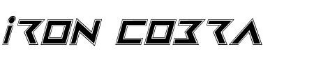 Iron Cobra Pro Italic Schriftart