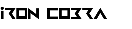 Iron Cobra Bold Schriftart