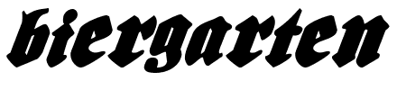 Biergrten Italic Schriftart