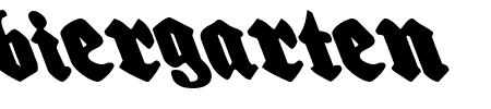 Biergrten Leftalic Schriftart
