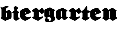 Biergrten Expanded Schriftart