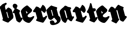 Biergrten Rotate Schriftart