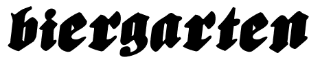 Biergrten Rotalic Schriftart