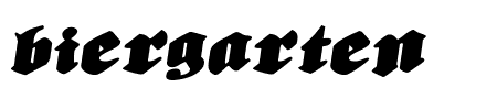 Biergrten Rotalic Expanded Schriftart