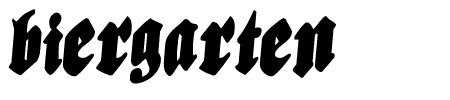 Biergrten Rotalic Condensed Schriftart