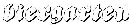 Biergrten Rotalic Shadow Schriftart