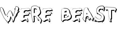 TTF: Were Beast Shadow Schriftart