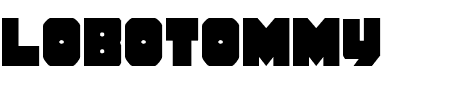 Lobotommy Condensed Schriftart