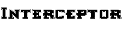 Font Interceptor Pro: Mehr Infos & Zeichen Übersicht TTF: Interceptor Pro Font