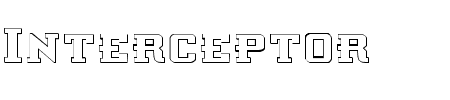 Font Interceptor Shadow: Mehr Infos & Zeichen Übersicht TTF: Interceptor Shadow Font