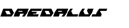 Daedalus Italic Schriftart