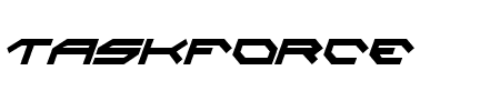 Taskforce Condensed Italic Schriftart