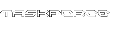 Taskforce Condensed Outline Schriftart