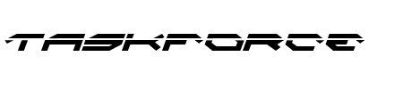 Taskforce Laser Italic Schriftart
