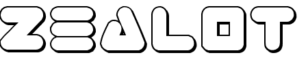Font Zealot Outline: Mehr Infos & Zeichen Übersicht TTF: Zealot Outline Font