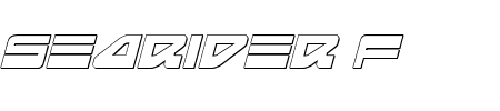 Searider Falcon 3D Italic Schriftart