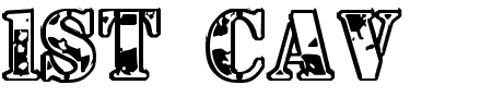 TTF: 1st Cav Font