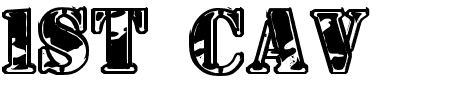 TTF: 1st Cav II Font