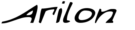 Arilon Expanded Italic Schriftart