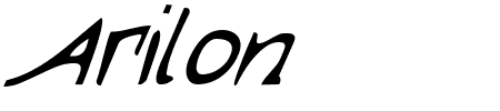 Arilon Condensed Italic Schriftart